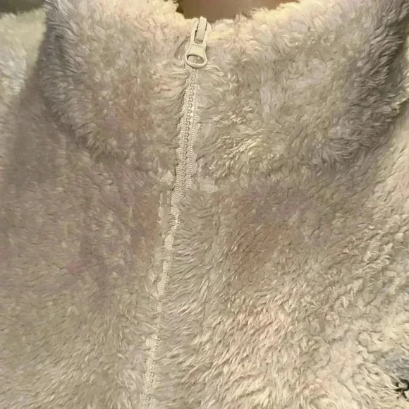 Reebok Women's Size XLarge Fog 1/4-Zip Mock Neck Sherpa Fleece Pullover - Picture 11 of 13